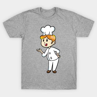 chef cartoon character  drawing design T-Shirt